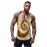Clock Print Comfy Breathable Tank Top, Men's Casual Stretch Sleeveless T-shirt For Summer Gym Workout Training Basketball