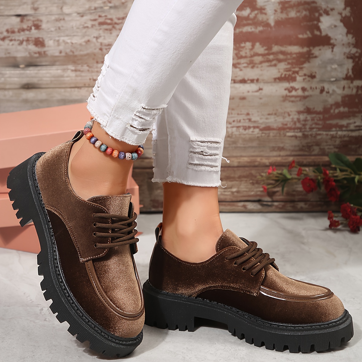 platform shallow mouth women s solid color trendy details 7